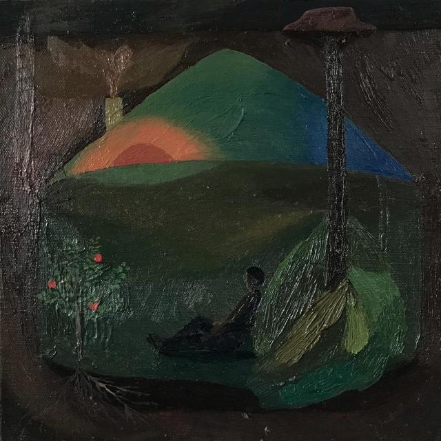 Helena Ticháčková, Underground IV. , olej na plátně, 35 x 35 cm, do 06/25