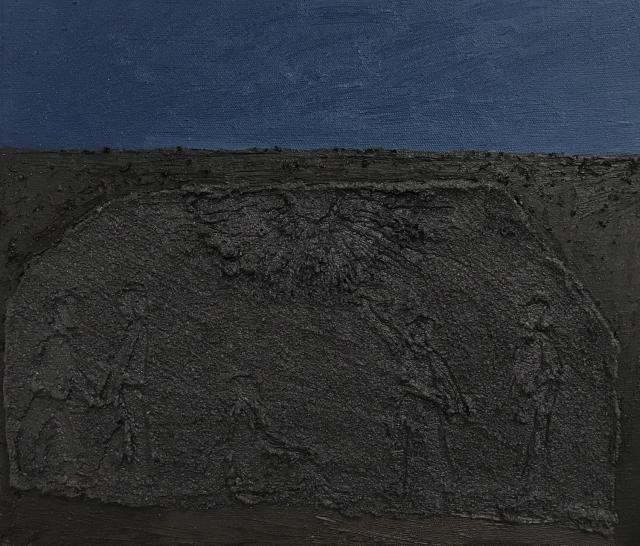 Helena Ticháčková, Underground V., olej na plátně, 35 x 30 cm, do 06/25